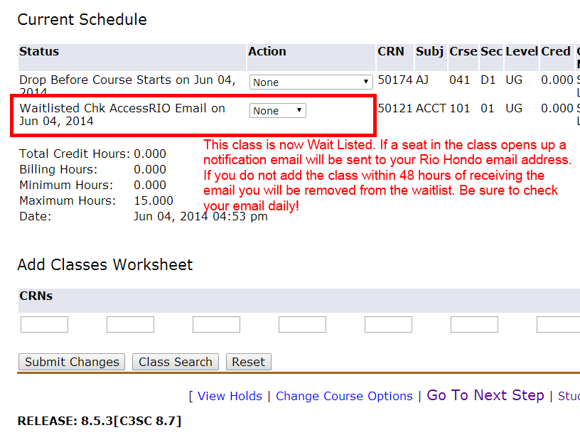 How to Wait List a Class and Add a Waitlisted Class Before the Semester Starts | Admissions