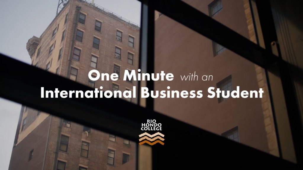One minute with an international business student
