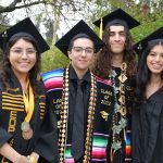 A group of Río Hondo College grads pause for a photo-op on the way to their College’s 60th Commencement ceremony, marking their successes in earning degrees while some will transfer to four-year universities.
