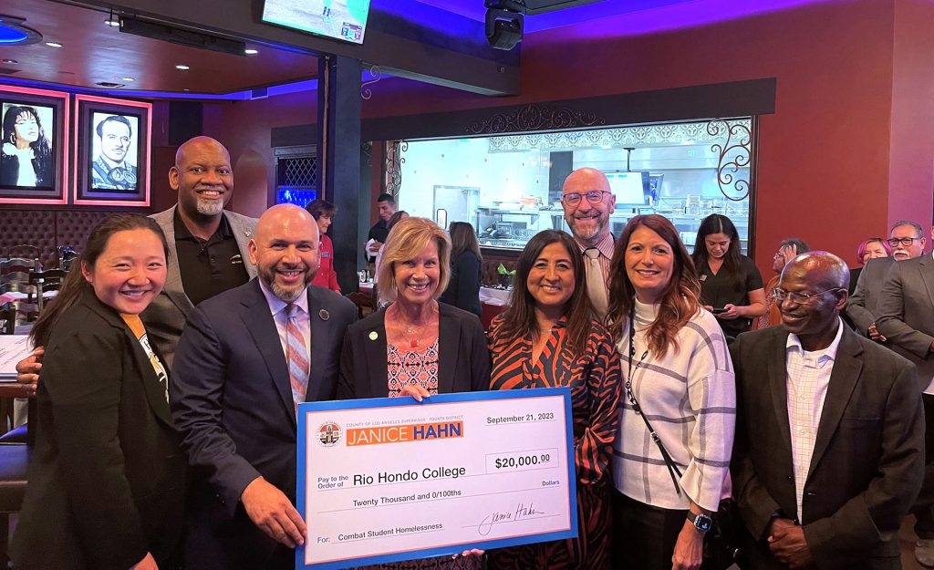 Los Angeles County Supervisor Janice Hahn presented $200k to 10 school districts in the Whittier area on Thursday, Sept. 21, to fund efforts to combat student homelessness. (Photo credit: Diandra Jay)