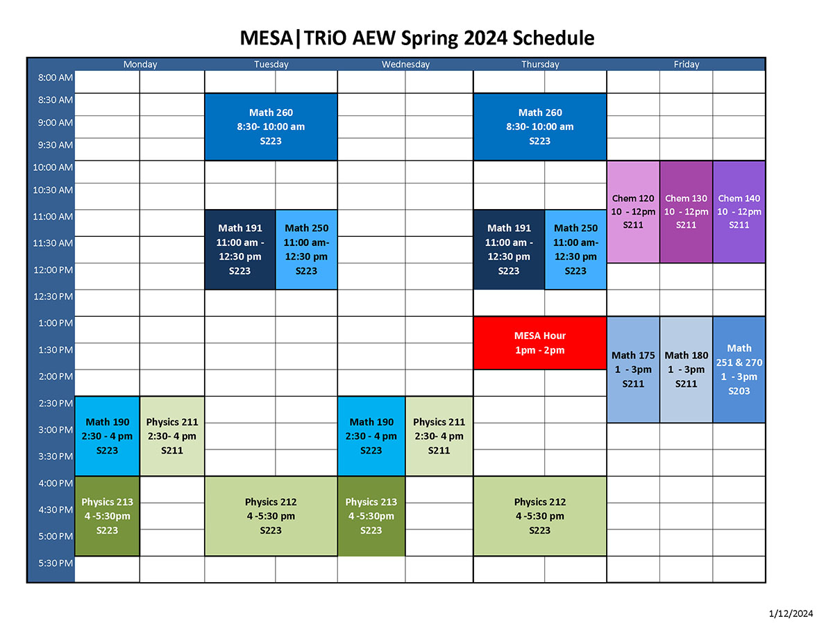 view AEW schedule for spring 2024