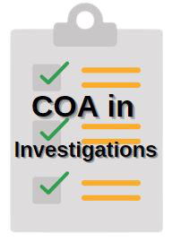 COA in Investigations Button for Program Advising Sheet