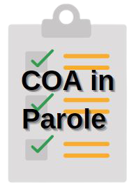 COA in Parole Button for Program Advising Sheet