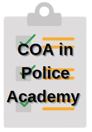 COA in Police Button for Program Advising Sheet