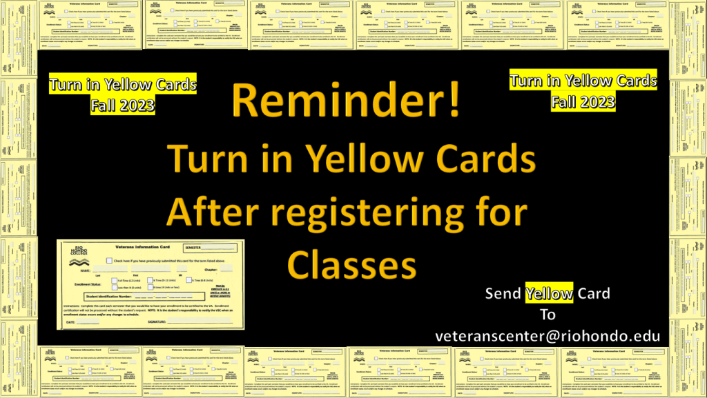 Yellow card reminder