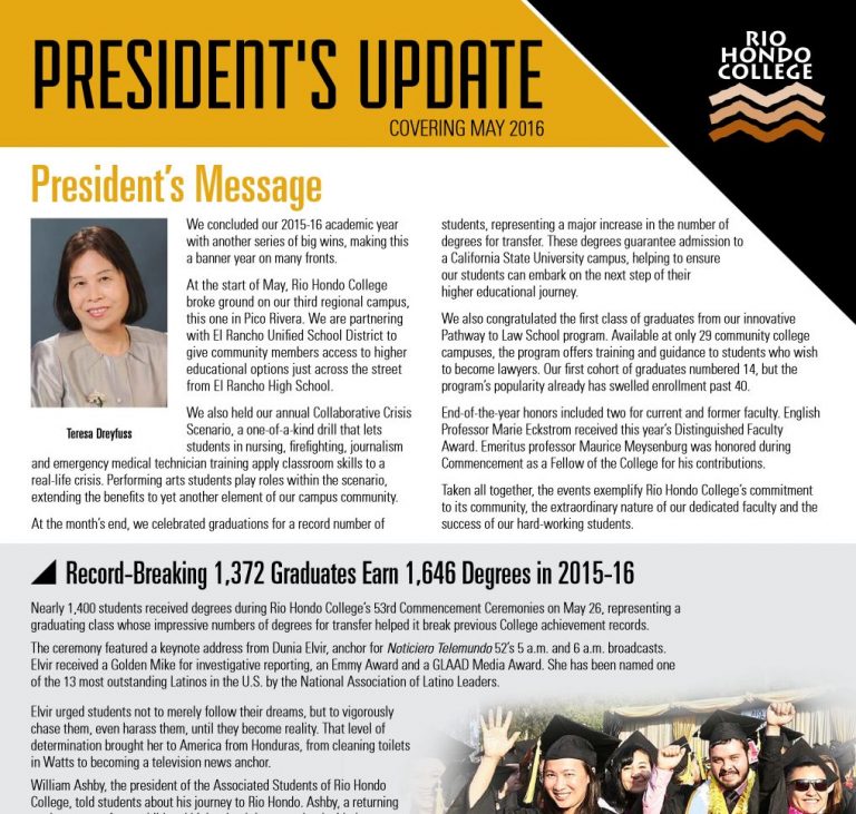 Presidents Update May 2016 Cover