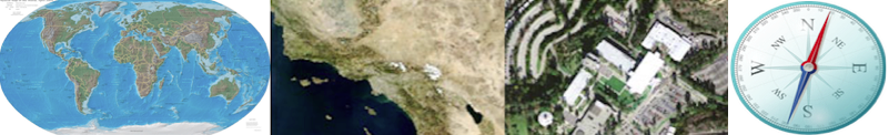 collage of geography related images