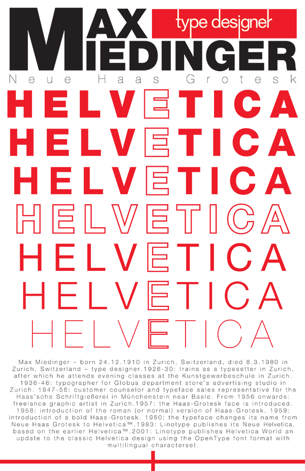 typography poster from Rio studen