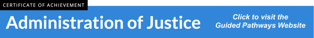Administration of Justice Certificate of Achievement Redirect