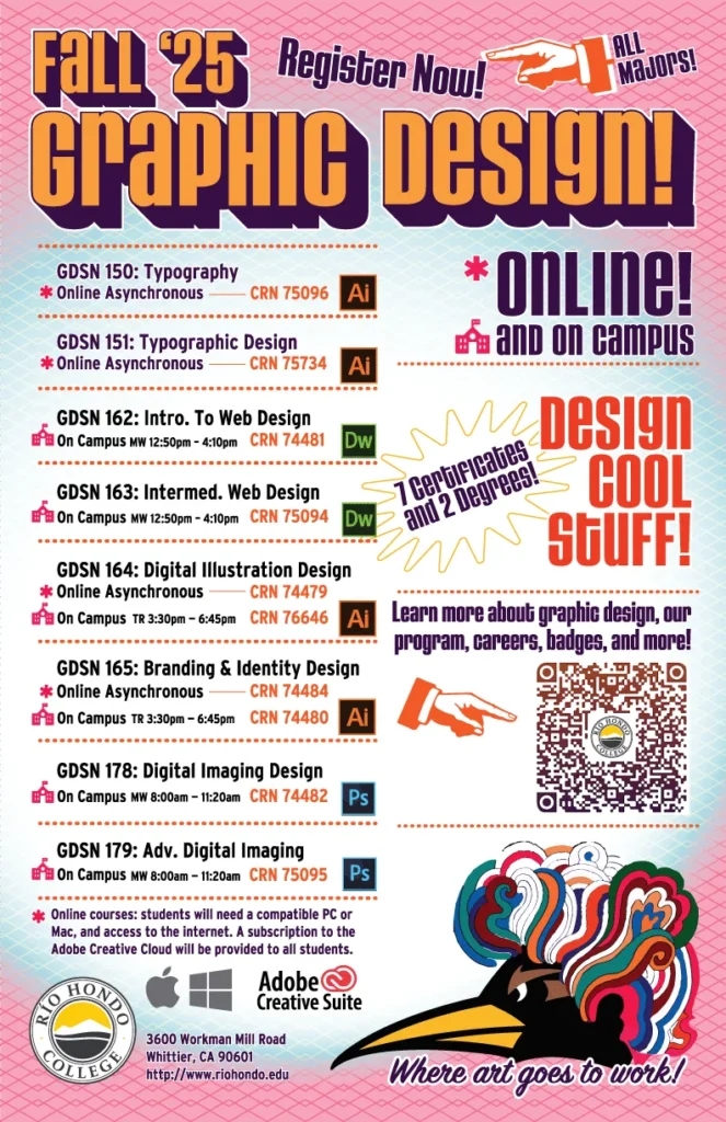 graphic design fall 2025 courses