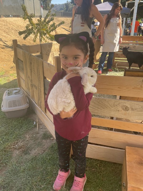 Barn animal visit at the CDC