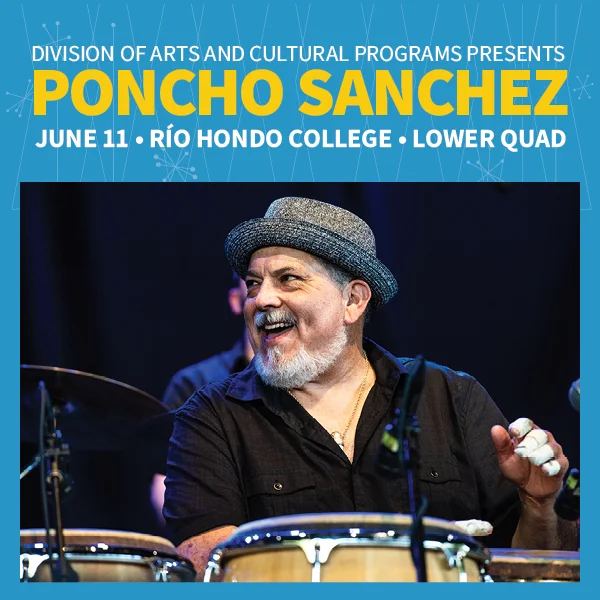 Poncho Sanchez concert event flyer