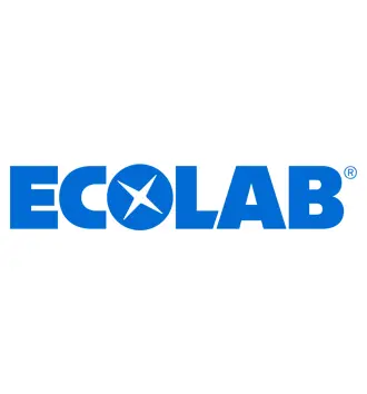 Ecolab logo in blue capital letters, with a star symbol inside the letter "O" and a registered trademark symbol next to the word—a design as vibrant as a taste of Rio.