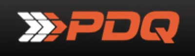 PDQ logo with three white right-facing arrows beside bold orange letters “PDQ” on a black background.