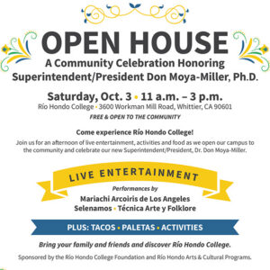 Discover Río Hondo College: Community Invited to Open House Celebrating New Superintendent/President